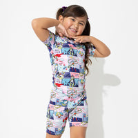 Justice League Heroines Bamboo Kids Pajama Short Set