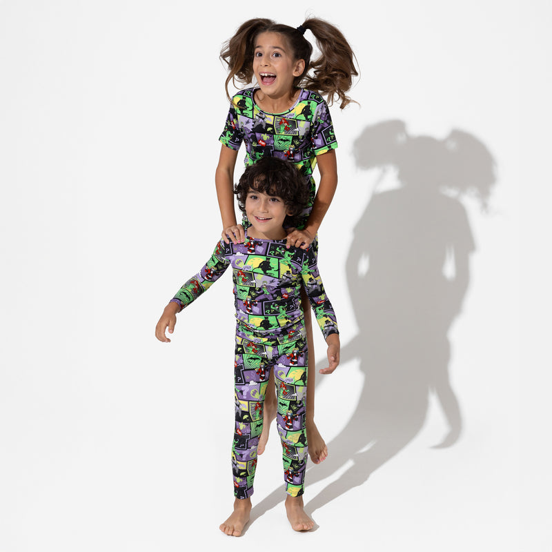 Batman Baddies Bamboo Kids Pajama Short Set