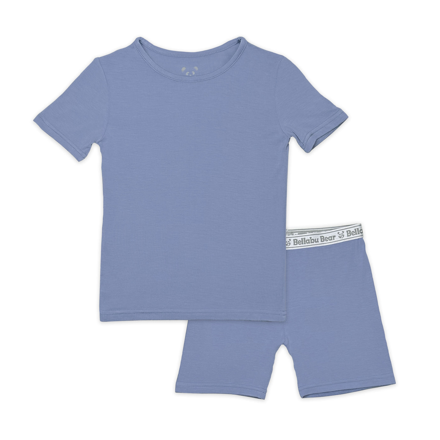 Mystic Blue Bamboo Kids Pajama Short Set