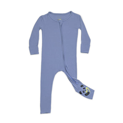 Mystic Blue Bamboo Convertible Footie