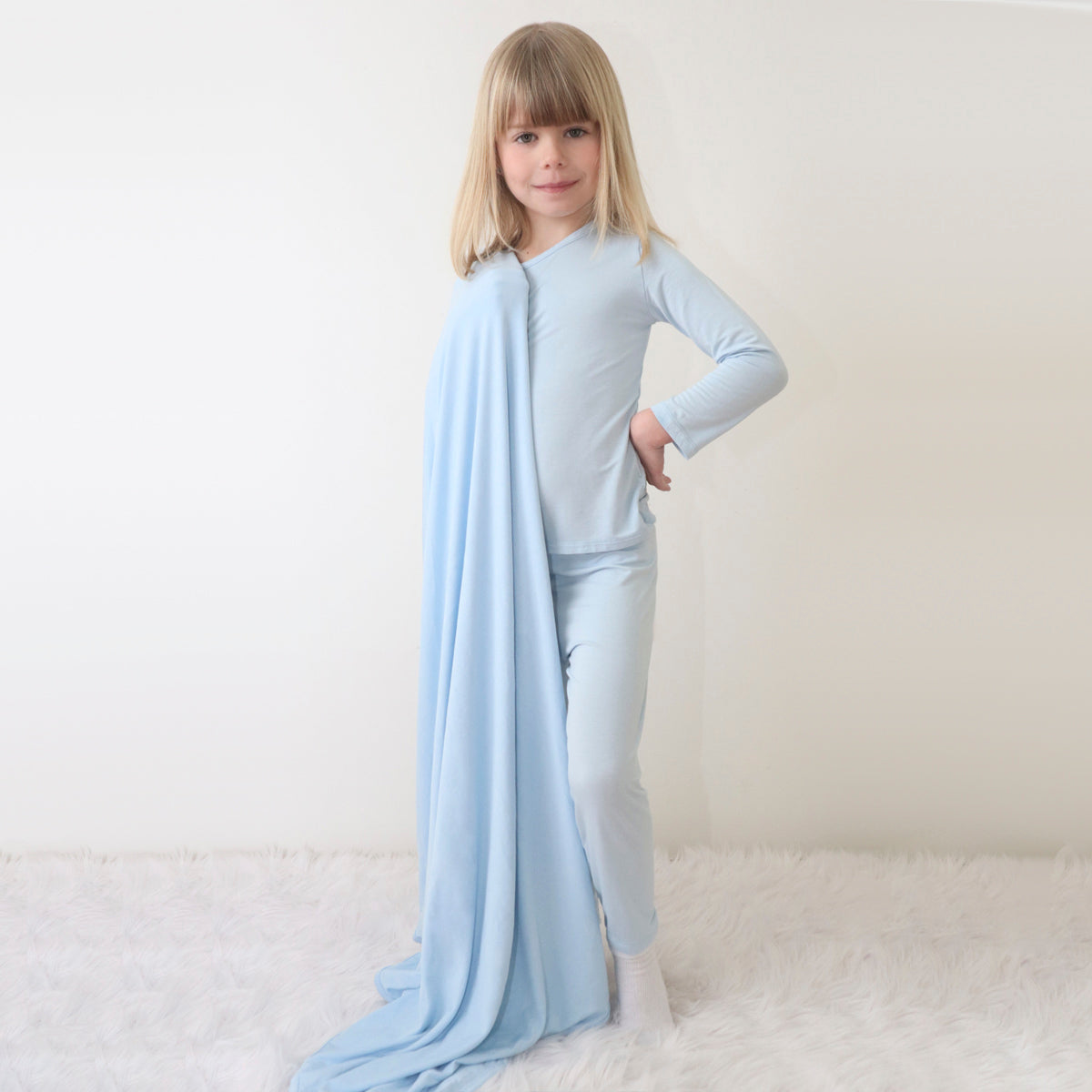 Valentine's Blue Bundle - Kid's Bamboo Pajama Sets