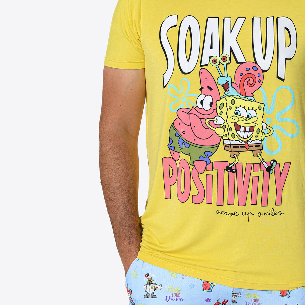 SpongeBob SquarePants: Good Vibes Bamboo Men's Pajama Set