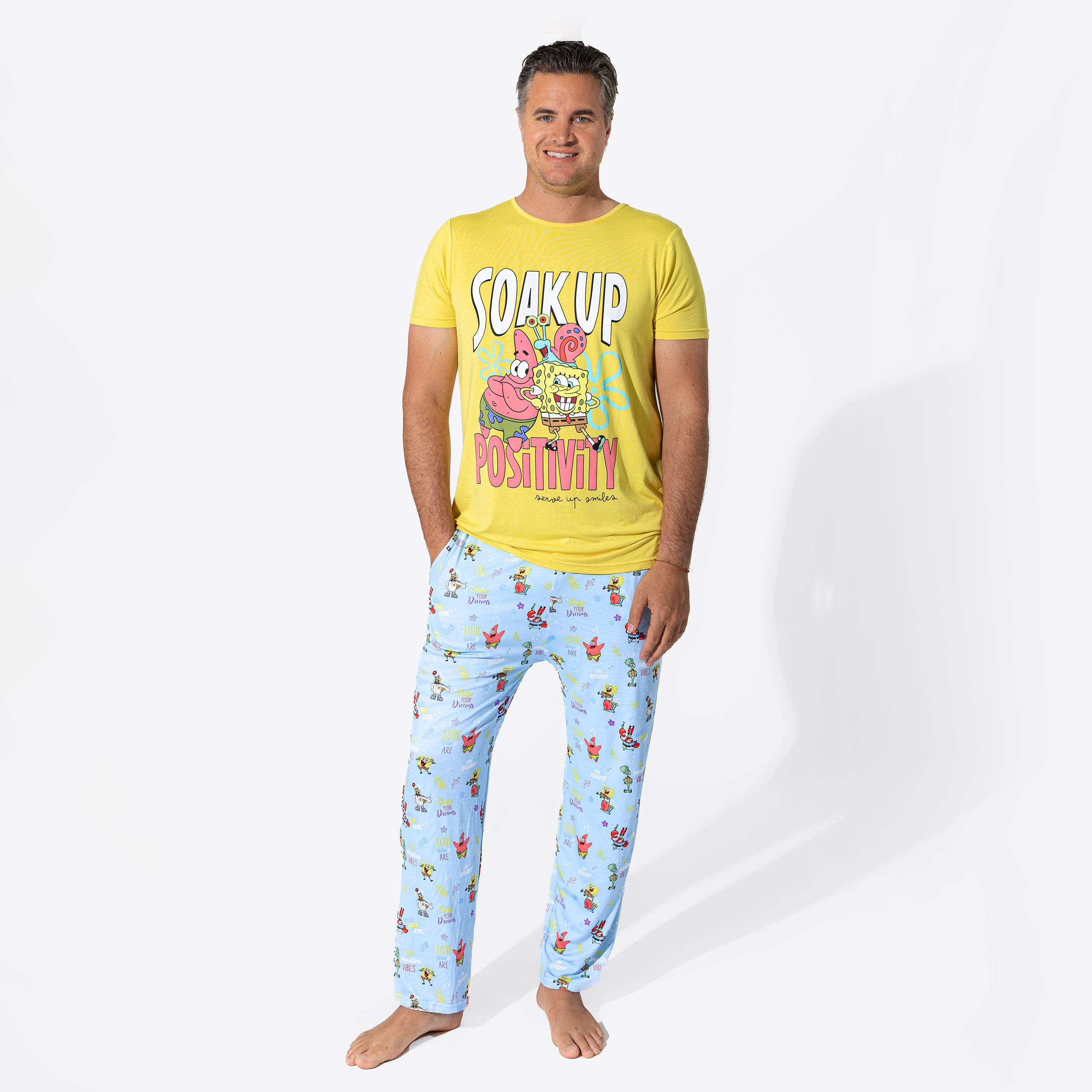 SpongeBob SquarePants: Dive into Comfort with Good Vibes Bamboo Men's ...