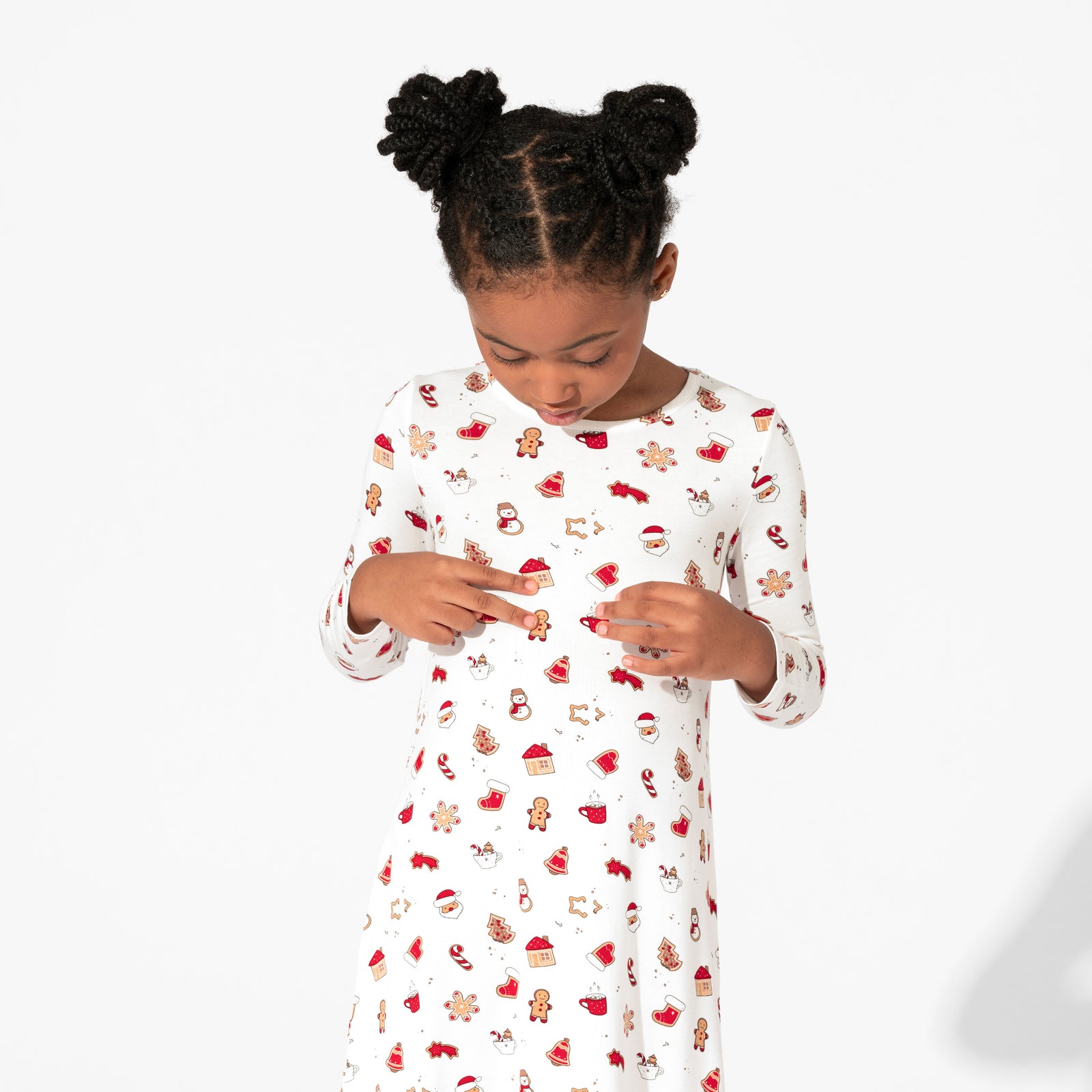 Sugar Cookies Bamboo Girls' Long Sleeve Dress