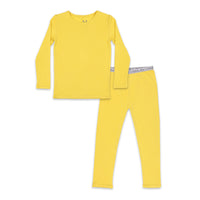 Sunshine Yellow Bamboo Kids Pajamas