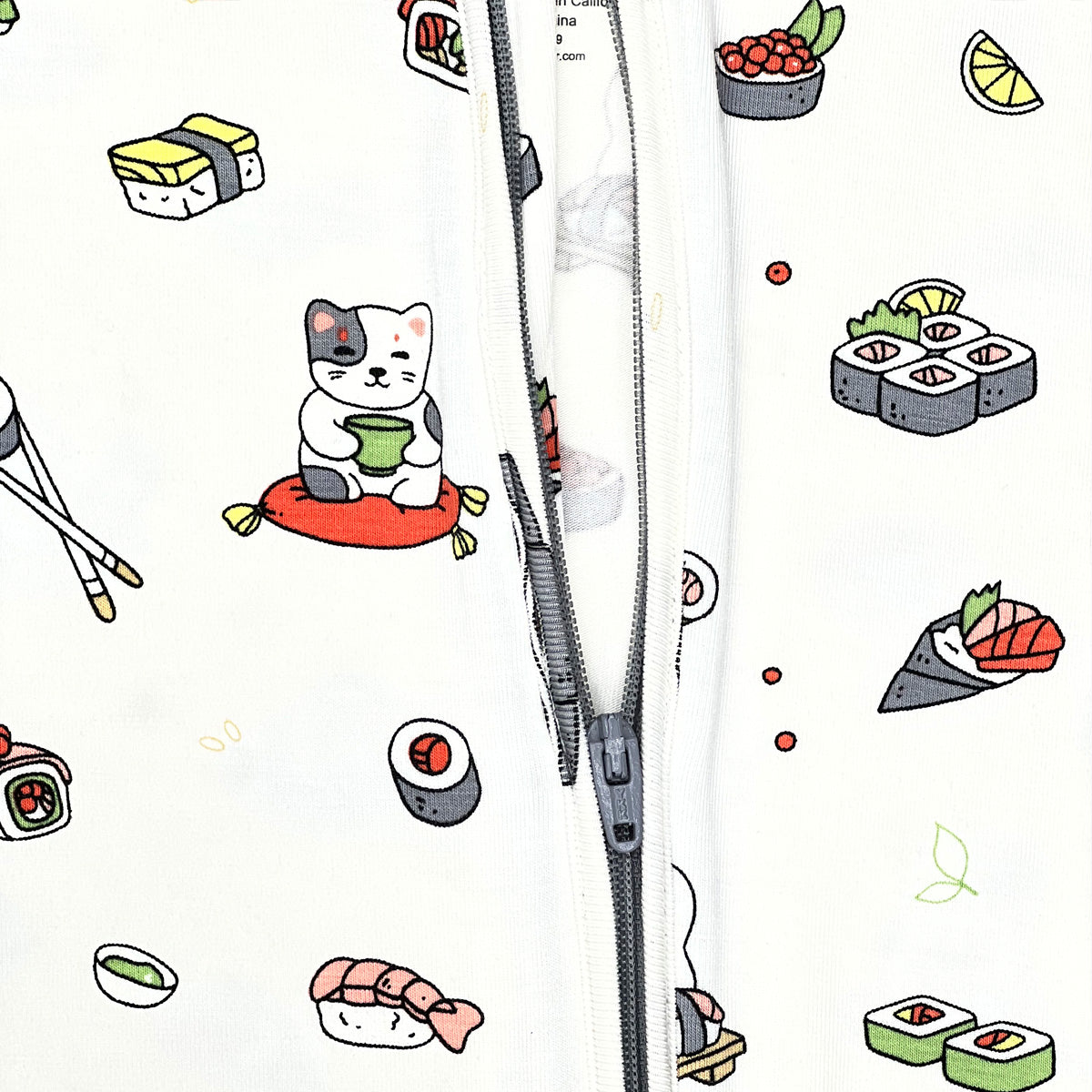 Sushi Cat Bamboo Convertible Footie