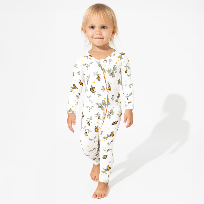 Monarch Butterfly Bamboo Convertible Footie