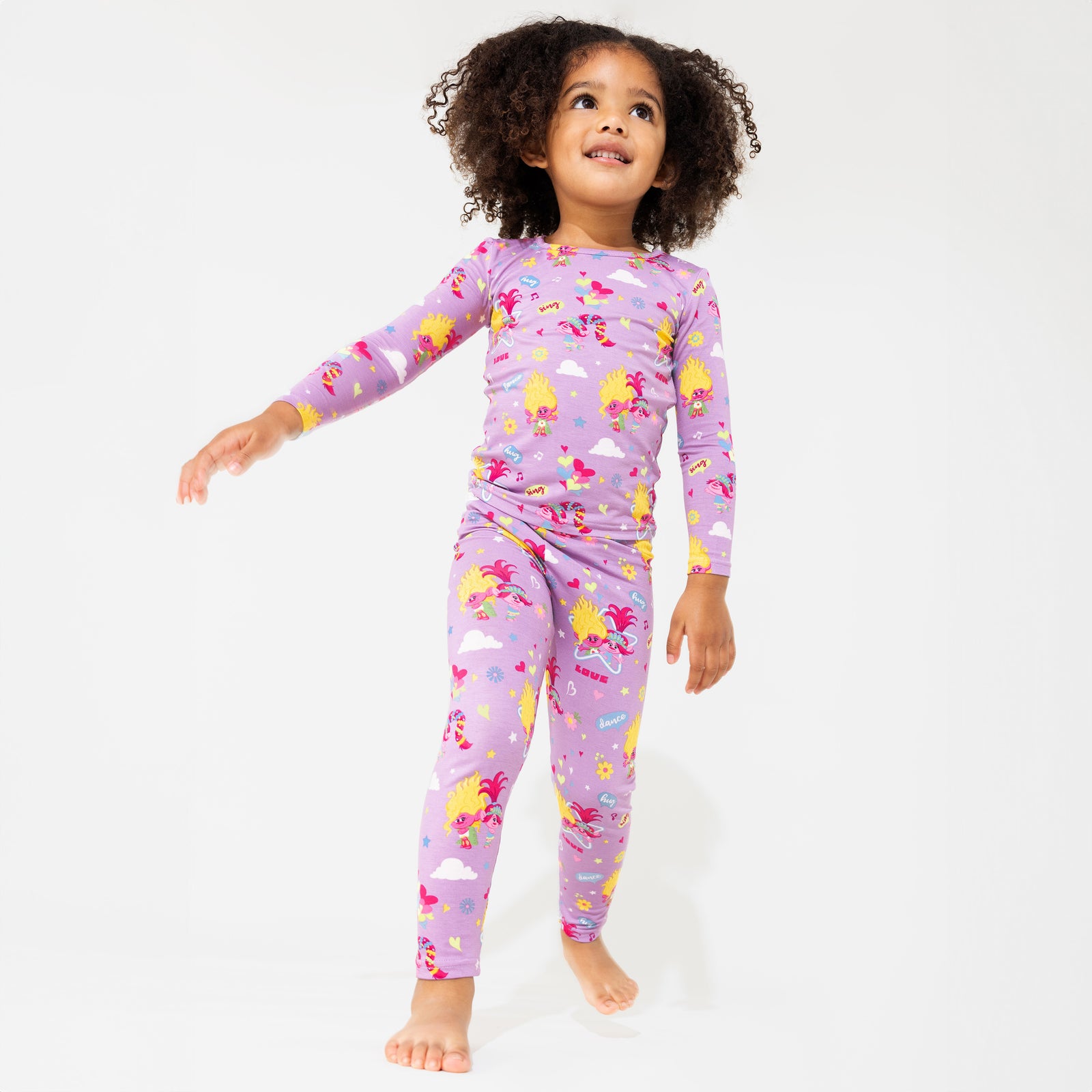 Trolls Valentine's Bamboo Kids Pajamas