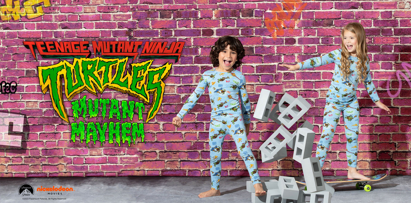 Teenage Mutant Mayhem Ninja Turtles Toddler Boy's Snug Fit Pajama Set 3T 4T  5T