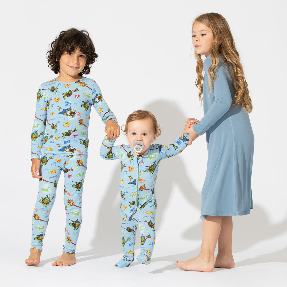 Turtle Pj Shell Shell-ebrate Sleep: TMNT Mutant Mayhem Movie Bamboo Kids Pajamas ...