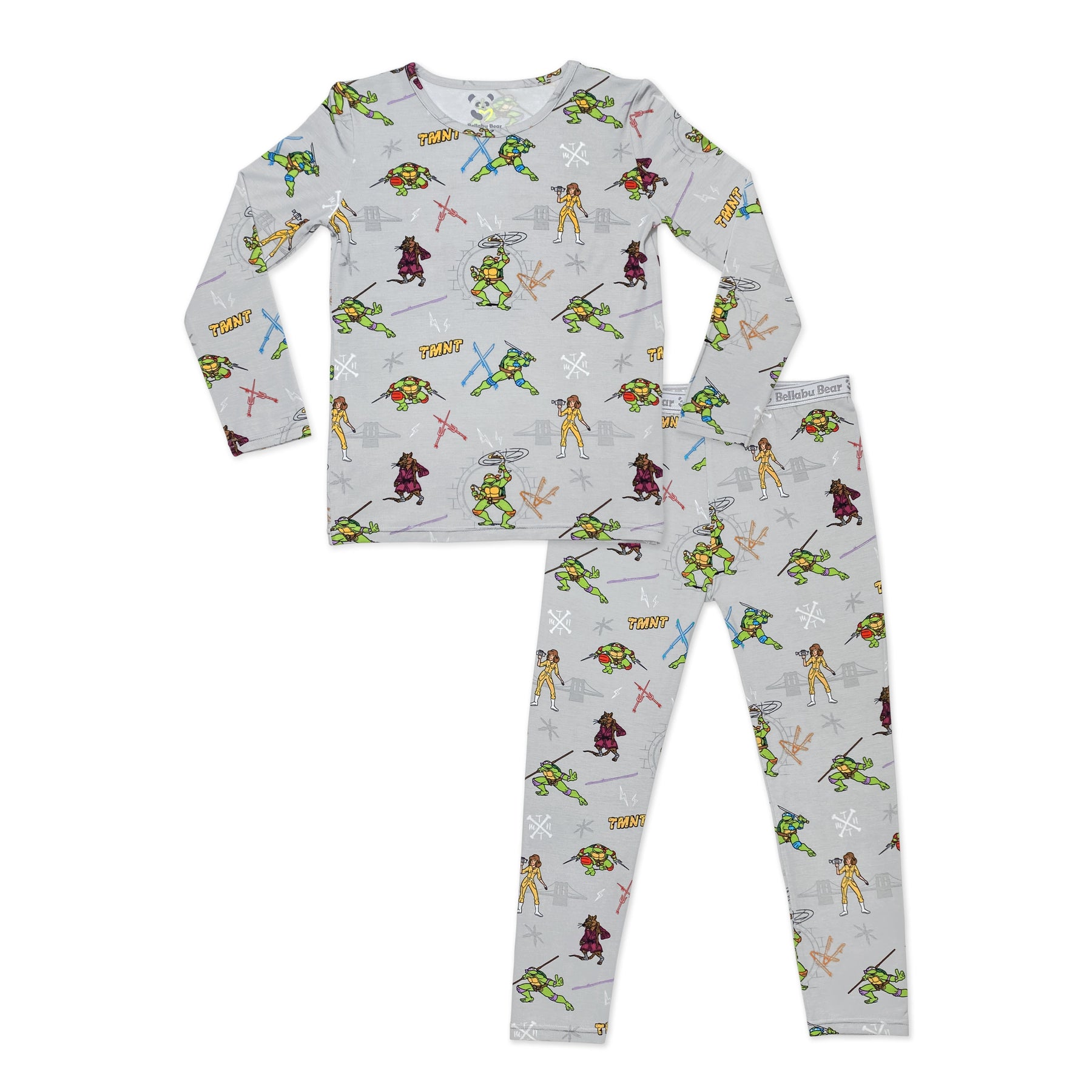 Bellabu Bear Bamboo L/S Pajama Set - Teenage Mutant Ninja Turtles
