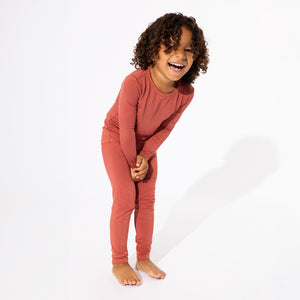 Terracotta Bamboo Kids Pajamas