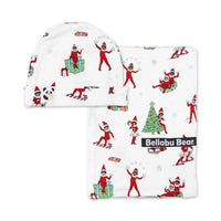 The Elf On The Shelf Bamboo Swaddle & Beanie Set