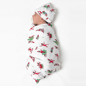 The Elf On The Shelf Bamboo Swaddle & Beanie Set