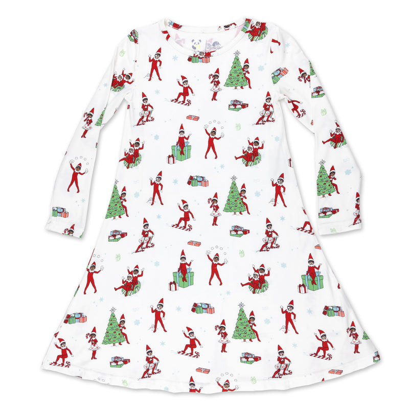 The Elf On The Shelf Bamboo Girls' Long Sleeve Dress