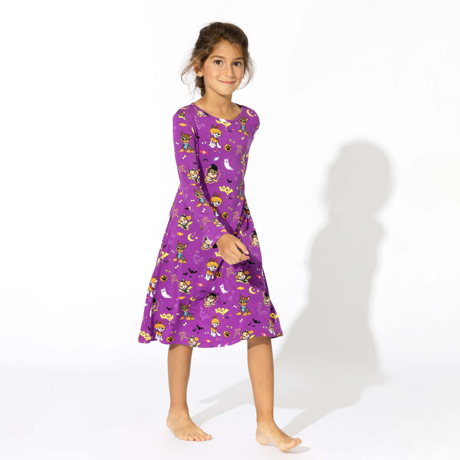 PAW Patrol: Halloween Bamboo Girls' Long Sleeve Dress