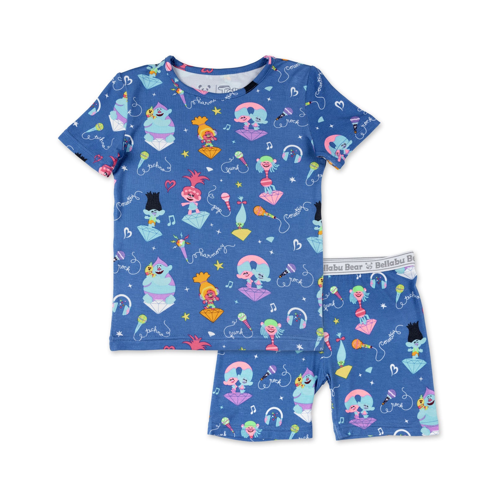 Trolls Music Bamboo Kids Pajama Short Set