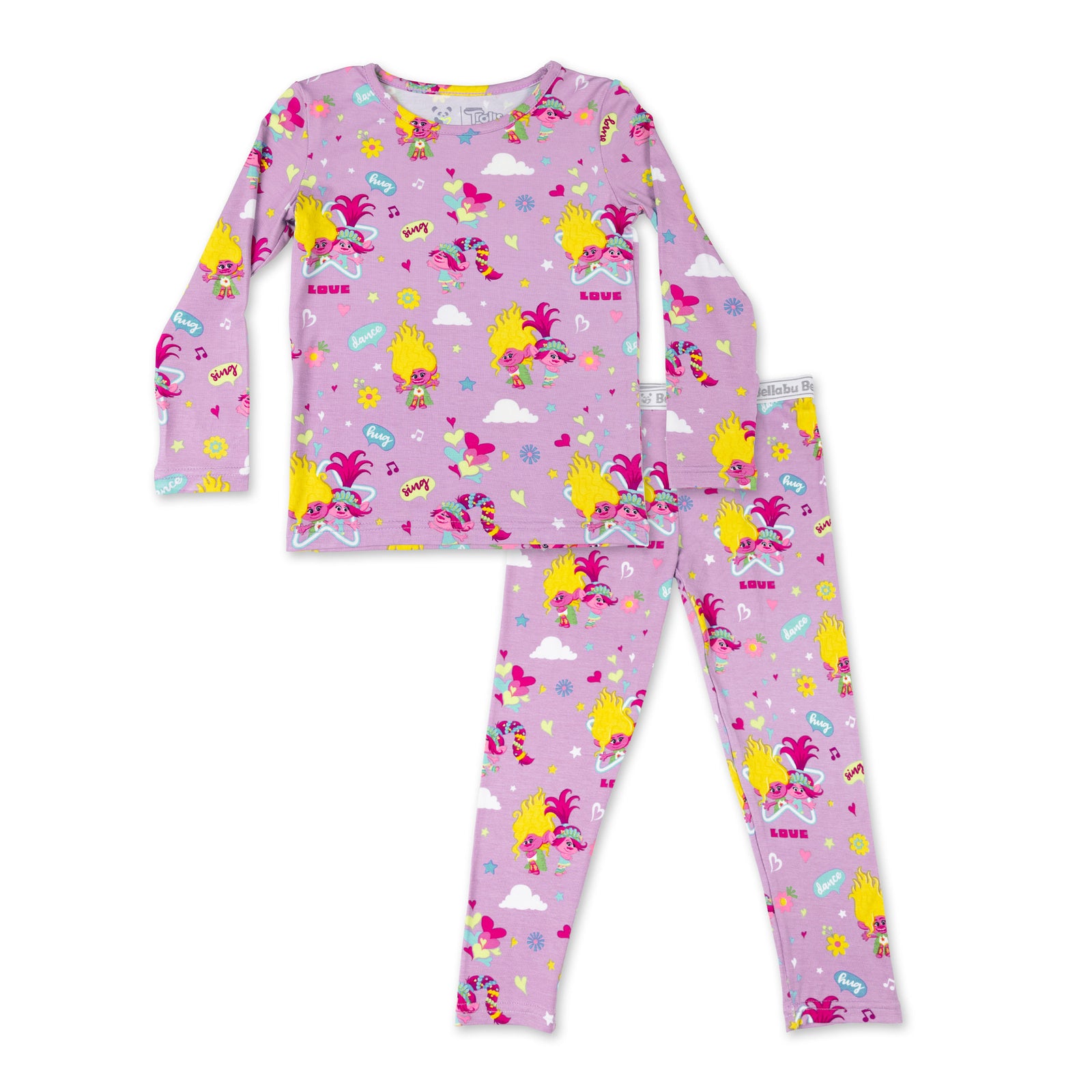 Trolls Valentine's Bamboo Kids Pajamas