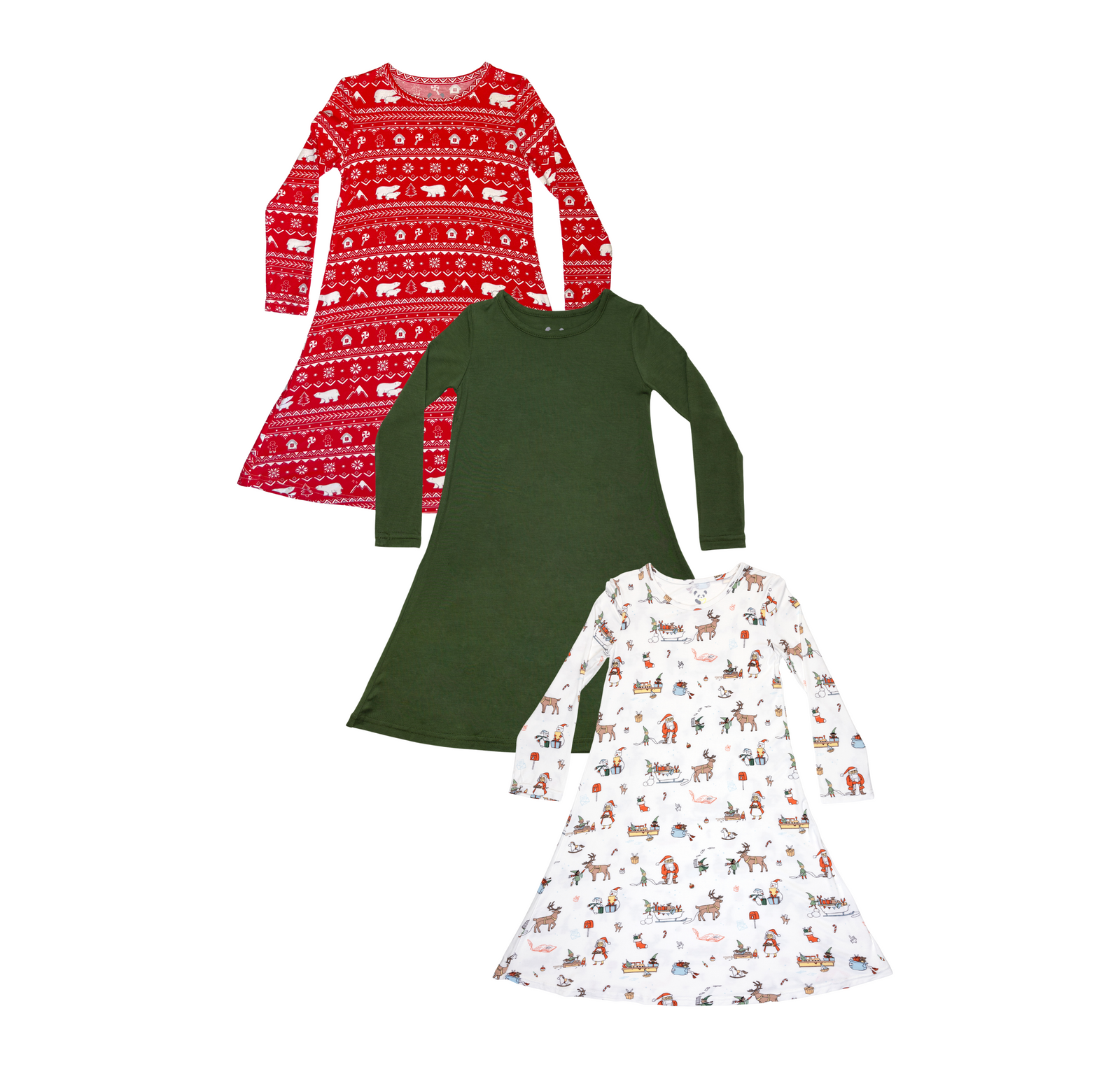 Evergreen Holiday Magic Bundle - Bamboo Girls' Dresses