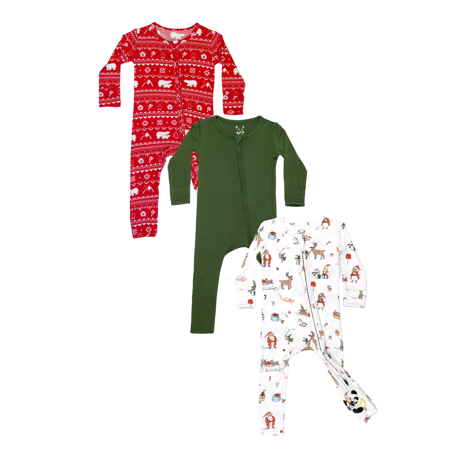 Evergreen Holiday Bundle - Bamboo Convertible Footie