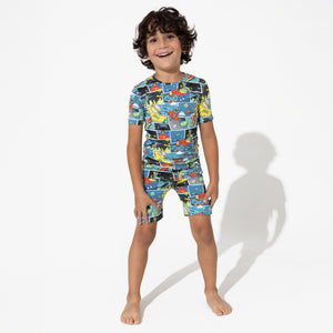 Justice League Heroes Bamboo Kids Pajama Short Set