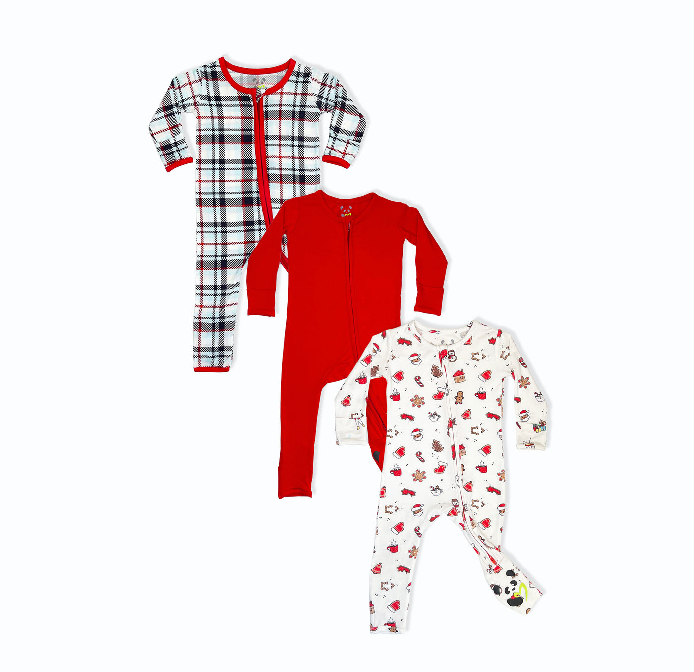 Winterberry Holiday Bundle - Bamboo Convertible Footie