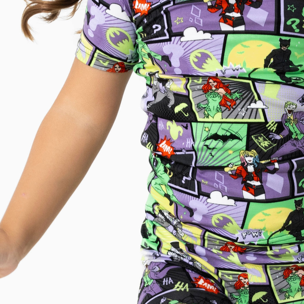 Batman Baddies Bamboo Kids Pajama Short Set