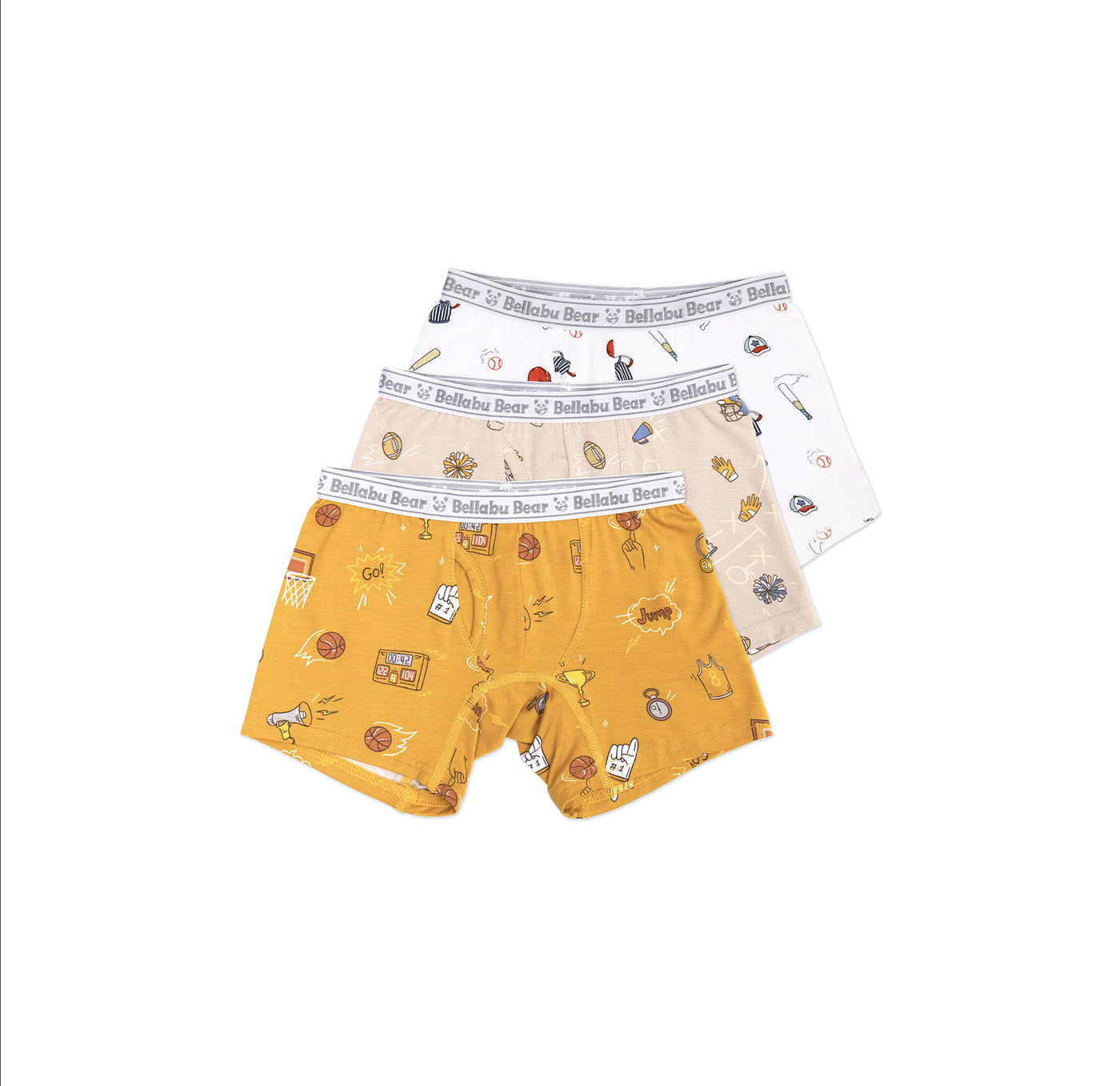 Sports Bamboo Boy's Boxer Brief 3-Pack