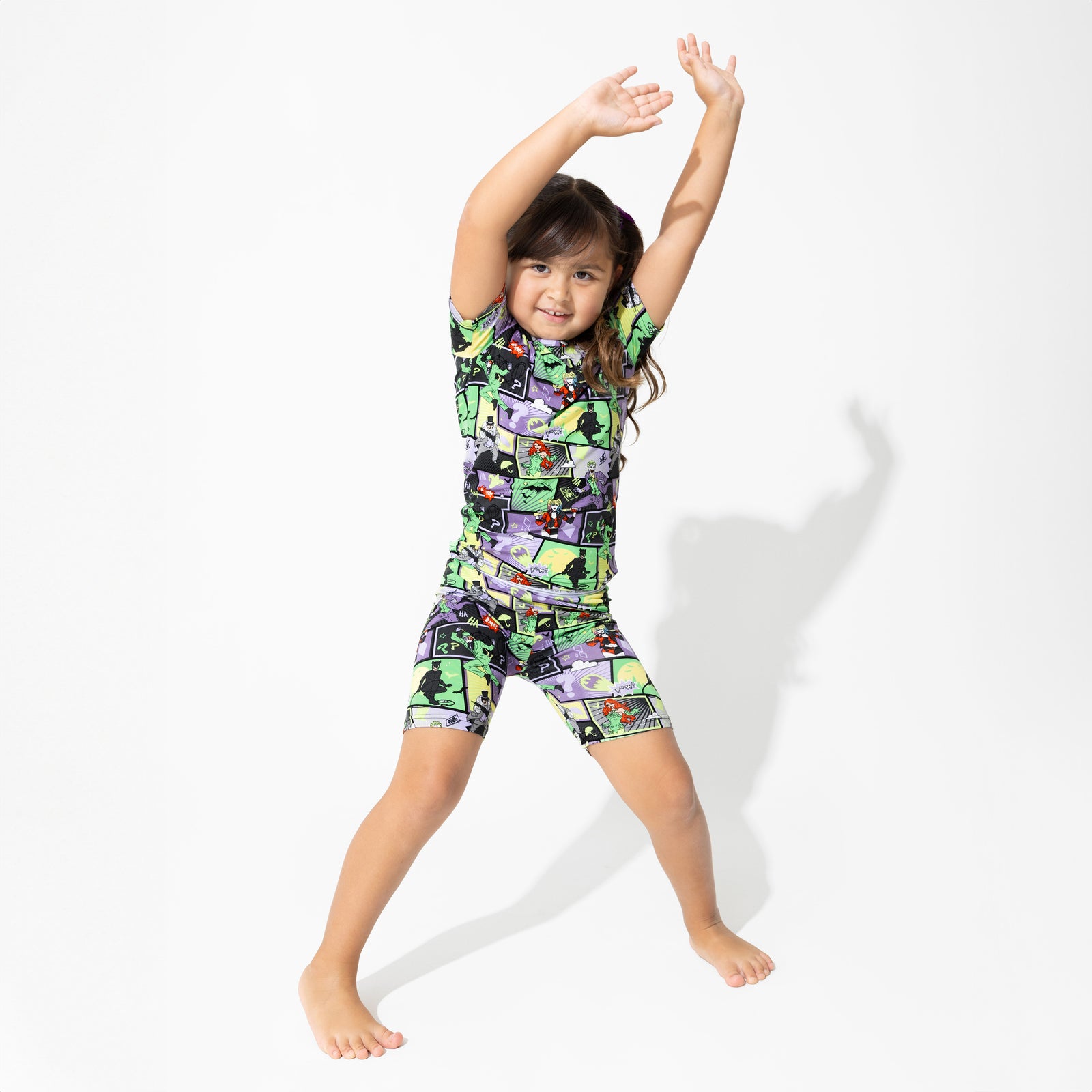 Batman Baddies Bamboo Kids Pajama Short Set