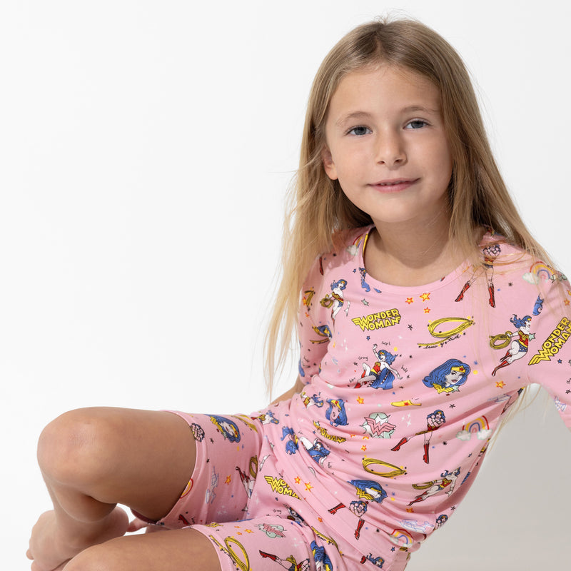 Wonder Woman Bamboo Kids Pajama Short Set