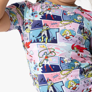 Justice League Heroines Bamboo Kids Pajama Short Set