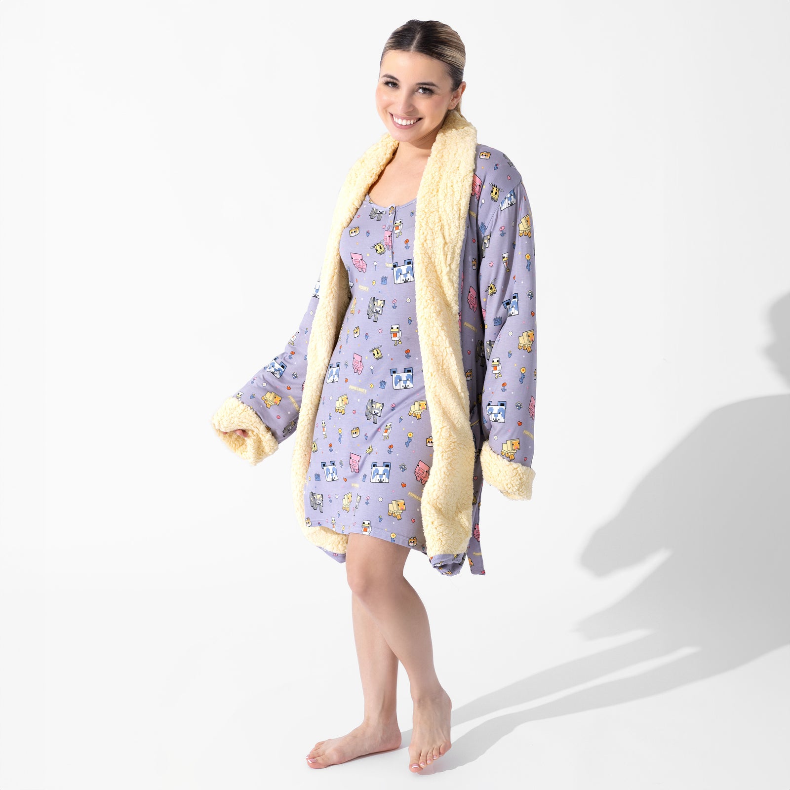 Minecraft Pixel Pals Bamboo Women's Nightgown