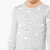 Constellation Grey Bamboo Kids Pajamas