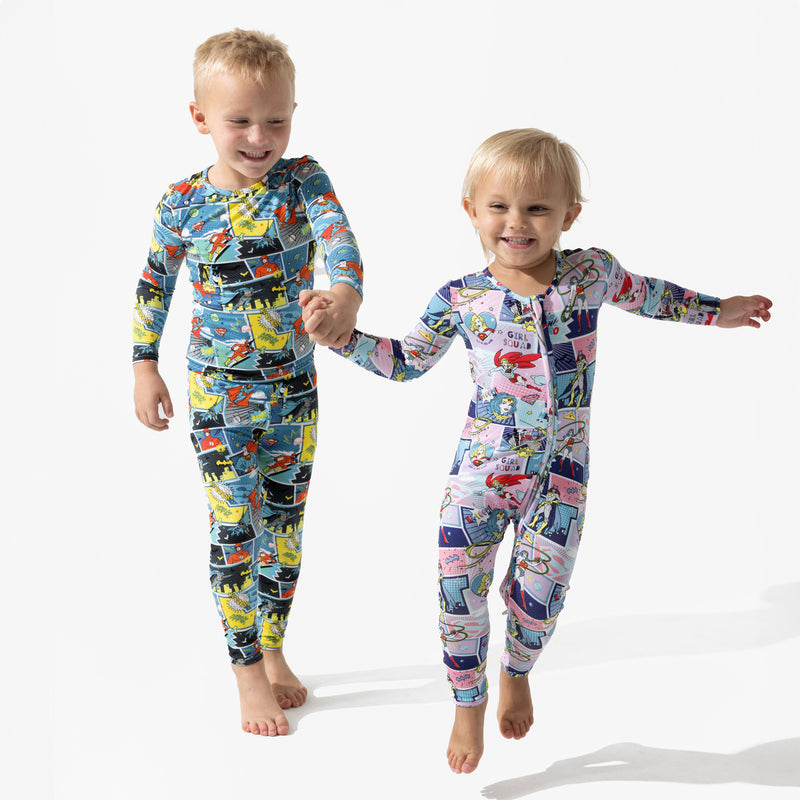 Justice League Heroes Bamboo Kids Pajamas