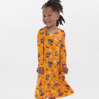 PAW Patrol: Halloween Pups Bamboo Girls' Long Sleeve Dress