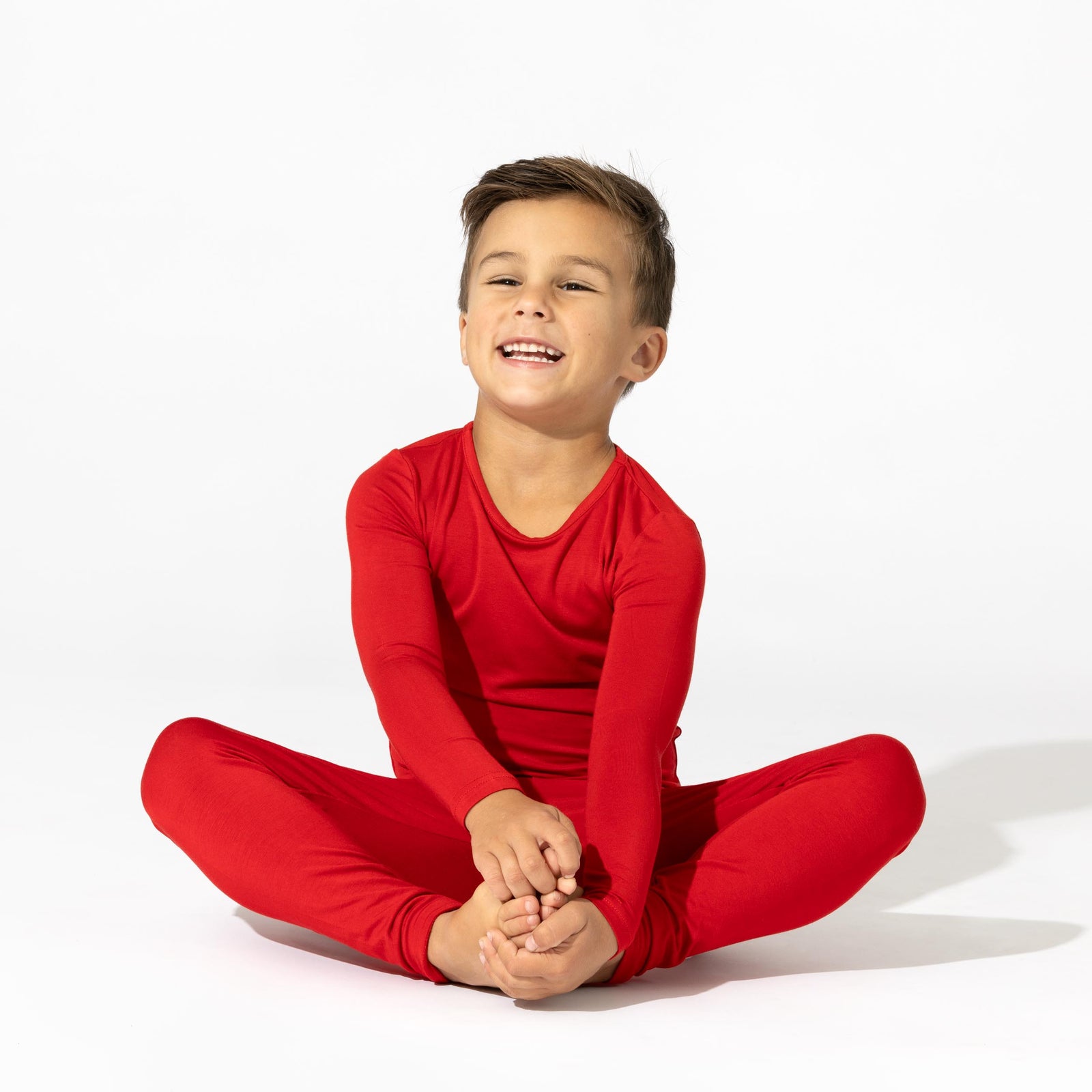 Winterberry Red Kids Bamboo Pajamas