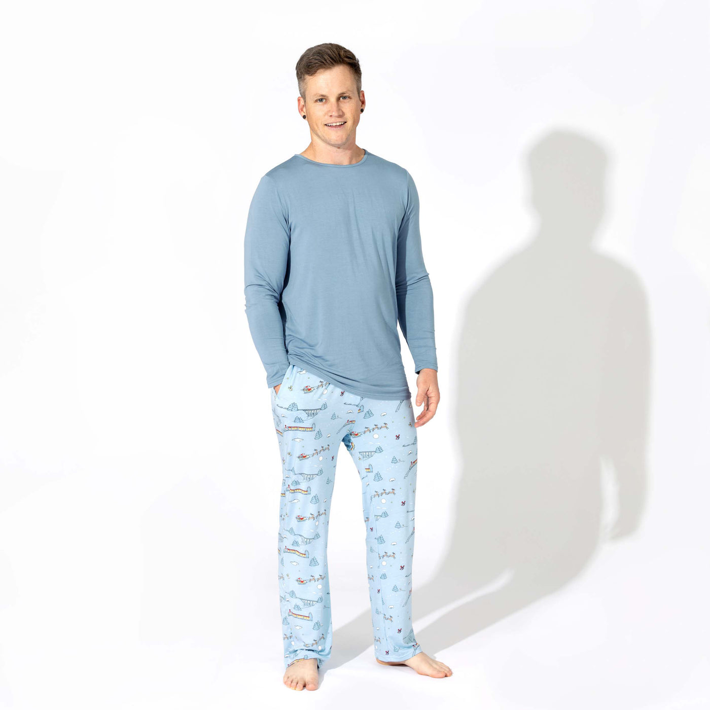 Polar Express Bamboo Men's Pajama Set