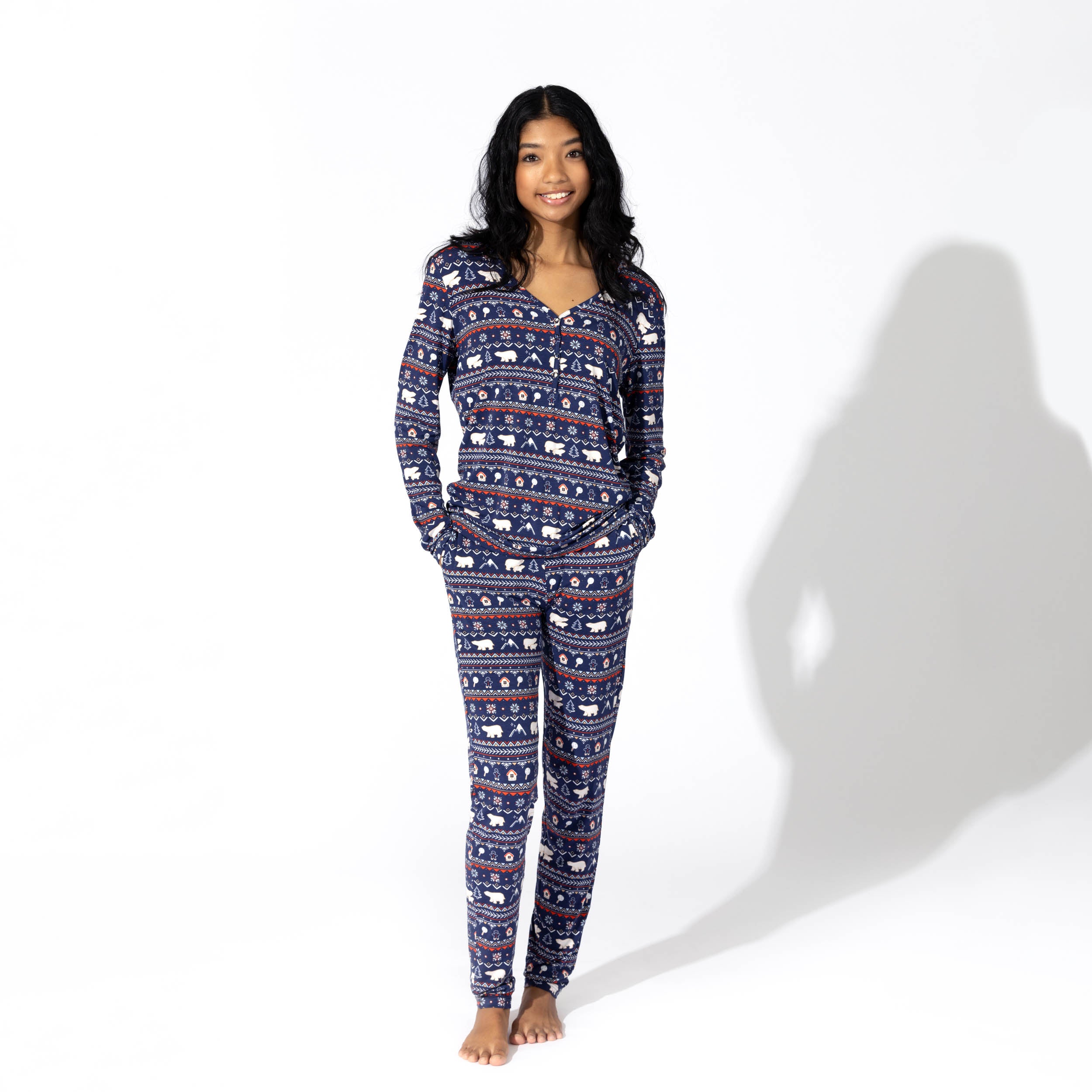 Sky Blue Vacationing Pajama Set main image 1