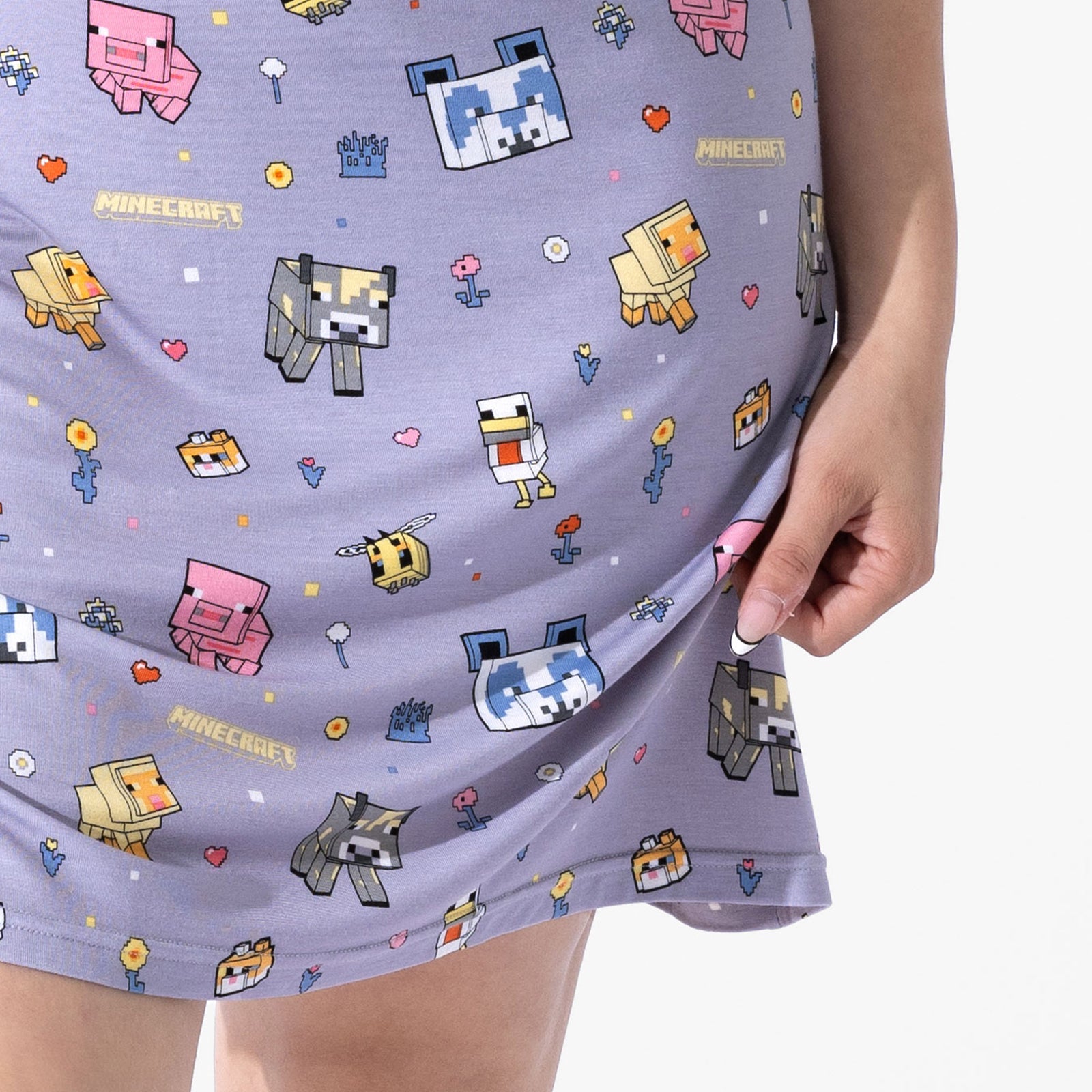 Minecraft Pixel Pals Bamboo Women's Nightgown