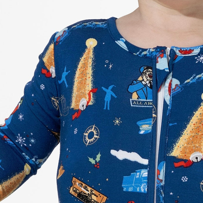 The Polar Express Bamboo Convertible Footie