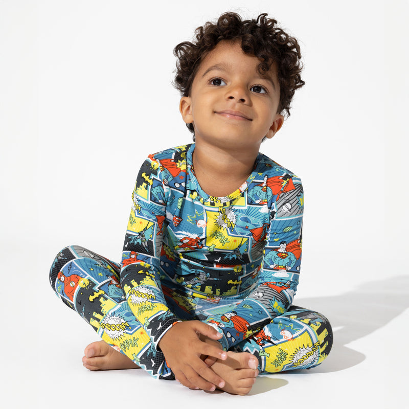 Justice League Heroes Bamboo Kids Pajamas