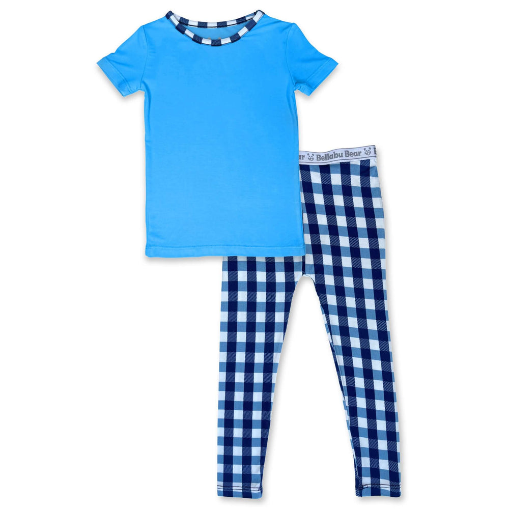 Gingham kids pajamas, bamboo kids clothes, bamboo pajamas