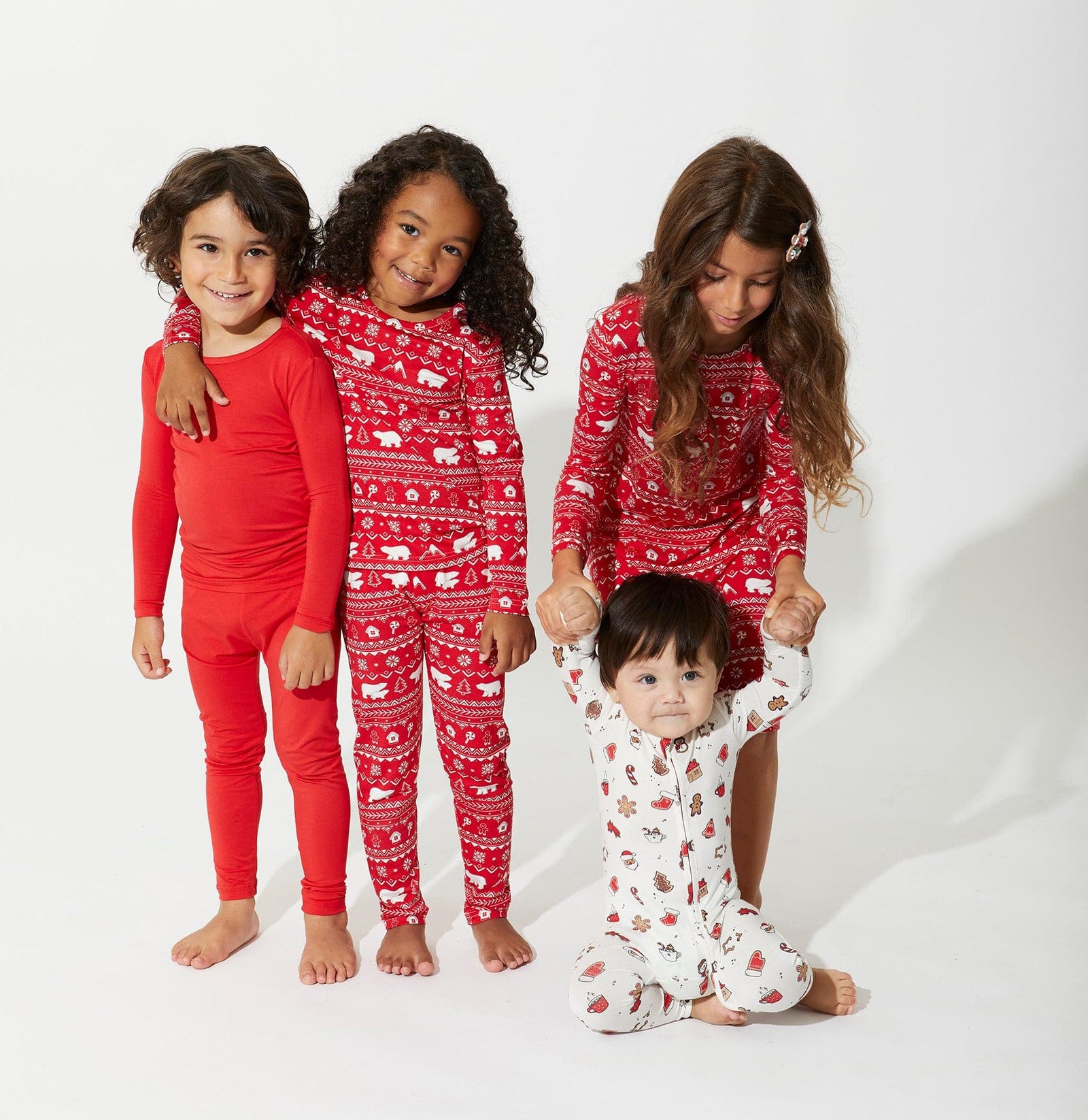 Winterberry Red Kids Bamboo Pajamas